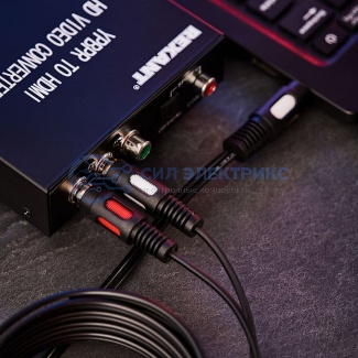 фото Шнур Стерео 3,5мм - 2 RCA, 3м (GOLD) REXANT