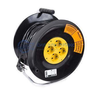 Удлинитель силовой на катушке 4 гнезда с/з 50 м 3х1 мм² STANDART PROCONNECT фото Удлинитель силовой на катушке 4 гнезда с/з 50 м 3х1 мм² STANDART PROCONNECT