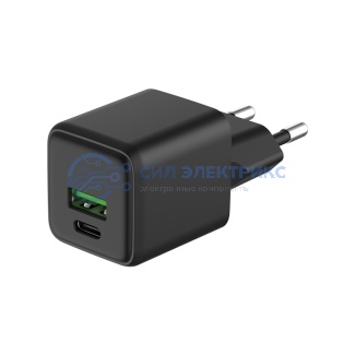 Сетевое зарядное устройство с двумя портами USB-A и USB-C, 20Вт REXANT фото Сетевое зарядное устройство с двумя портами USB-A и USB-C, 20Вт REXANT