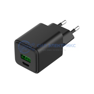 Сетевое зарядное устройство с двумя портами USB-A и USB-C, 30Вт REXANT фото Сетевое зарядное устройство с двумя портами USB-A и USB-C, 30Вт REXANT