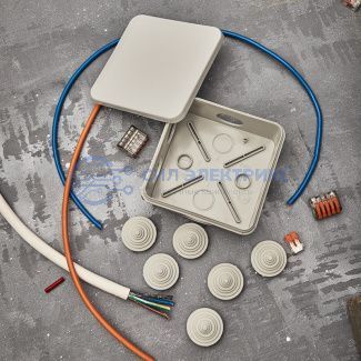 Коробка распаячная ОУ 100x100x50 мм, IP55 REXANT фото Коробка распаячная ОУ 100x100x50 мм, IP55 REXANT