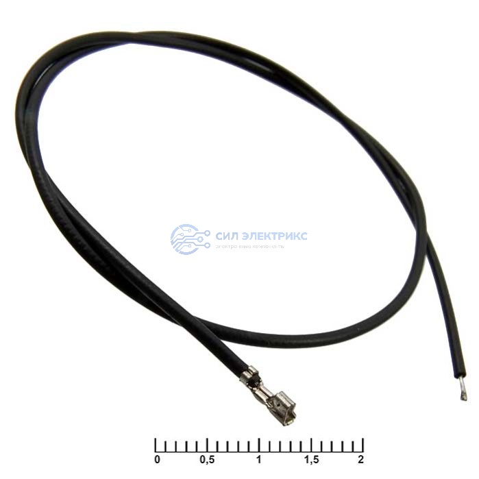 HB 2,00 mm AWG26 0,3m black фото HB 2,00 mm AWG26 0,3m black