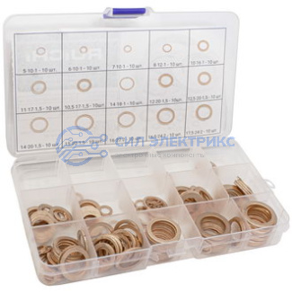 фото Шайбы медные уплотнительные CU-WASHER-KIT-150-D5-24, 5-24 мм, 150 ед