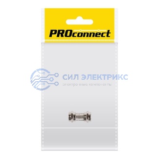 фото Переходник антенный, (штекер F - штекер F), (1шт.) (пакет) PROconnect