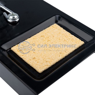 фото Подставка под паяльник REXANT, металл, ниша квадратная, губка