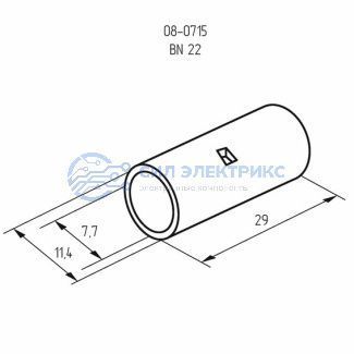 фото Соединительная гильза L-29 мм 25 мм² (ГМЛ (DIN) 25) REXANT