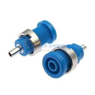 Z014 4mm panel jack BLUE фото Z014 4mm panel jack BLUE