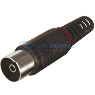 TV-разъем гнездо без пайки черный PROconnect фото TV-разъем гнездо без пайки черный PROconnect