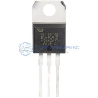 фото Симистор BTB08-800CW, 800 В, 8 А, корпус TO-220AB