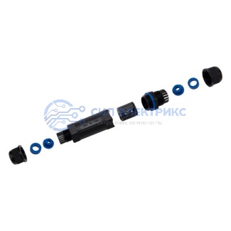 фото Кабельный коннектор I-образный (5PIN) IP68 REXANT