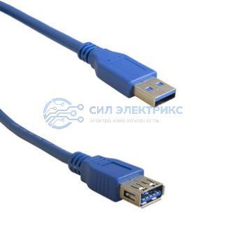 фото Кабель USB3.0 A(m)-USB A(f) Bl 1.8m