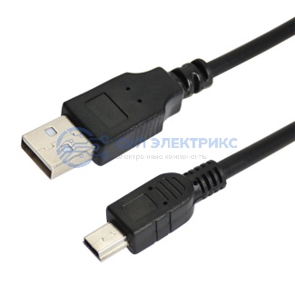 Кабель USB (шт. mini USB - шт. USB A) 0.2 метра, черный REXANT фото Кабель USB (шт. mini USB - шт. USB A) 0.2 метра, черный REXANT