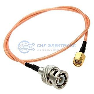 фото Высокочастотный разъем BNC-P/SMA-P RG316 50cm
