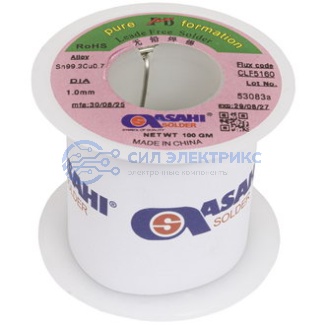 фото Припой оловянно-медный Sn99.3/CU0.7 d1.0mm 100g ASAHI