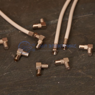 фото Переходник угловой гнездо F - штекер TV PROconnect