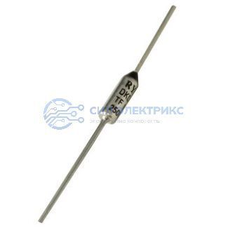 фото Термопредохранитель Termo fuse 99°C 15A axial, корпус axial, температура срабатывания 99°C, номинальный ток 15 А, рабочее напряжение 250 В