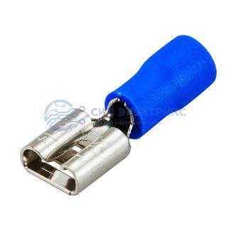 Клемма плоская изолированная РПи-м 2.5-(6.3)/РпИм 2-250 гнездо 6.6 мм, 1.5-2.5 мм², в упак. 10 шт. REXANT фото Клемма плоская изолированная РПи-м 2.5-(6.3)/РпИм 2-250 гнездо 6.6 мм, 1.5-2.5 мм², в упак. 10 шт. REXANT