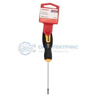 фото Отвертка крестовая PH00х75мм, двухкомпонентная рукоятка REXANT