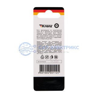 фото Бита для шуруповерта Torx T27х50 мм (2 шт./уп.) Kranz