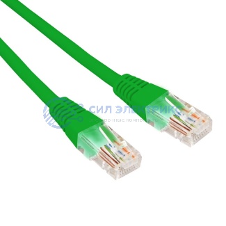 фото Патч-корд U/UTP, CAT 5e, RJ45-RJ45, 26AWG, ZH нг(А)-HF, зеленый, 3м REXANT