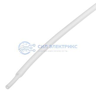 фото Трубка термоусаживаемая ТУТ нг 2,0/1,0мм, белая, упаковка 50 шт. по 1м REXANT