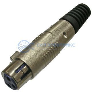 фото Разъём микрофонный XLR TD-358, гнездо 3-х полюсная