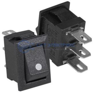 Клавишный переключатель KCD5-101-C2-B/3P, on-off, черный, номинальное напряжение 250 В, ток 6 А фото Клавишный переключатель KCD5-101-C2-B/3P, on-off, черный, номинальное напряжение 250 В, ток 6 А