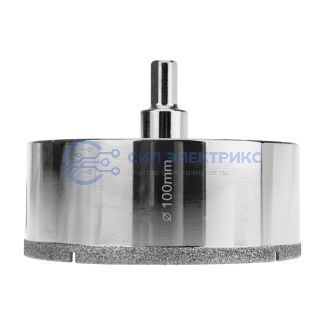 Коронка алмазная 100 мм по керамограниту с центровочным сверлом Kranz фото Коронка алмазная 100 мм по керамограниту с центровочным сверлом Kranz