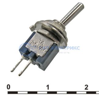 фото Микротумблер SMTS-101-A2, ON-OFF, SPST, 3 А, 250 В, 20 мОм