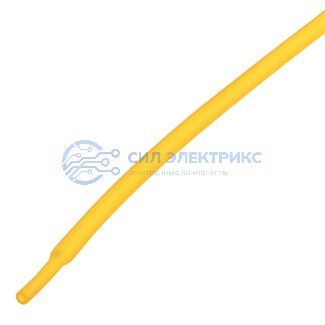 фото Трубка термоусаживаемая ТУТ нг 1,5/0,75мм, желтая, упаковка 50 шт. по 1м REXANT