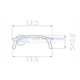 фото Рассеиватель для профиля матовый 16, 2 м REXANT