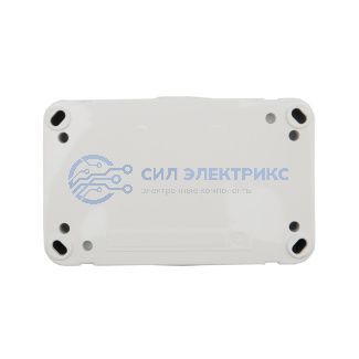 фото Блок горизонтальный 2 розетки (керамика) Mini OG IP54 с заземлением, о/у, белый KRANZ
