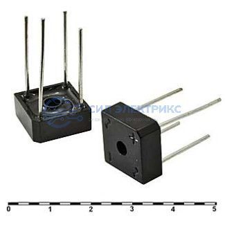 фото Диодный мост KBPC606, 6 А, 600 В, однофазный, корпус BR606