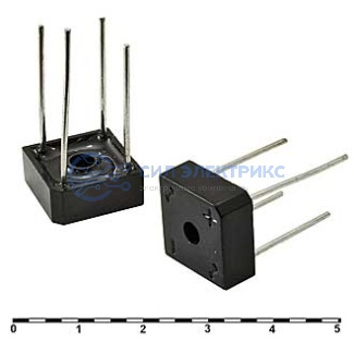 фото Диодный мост KBPC606, 6 А, 600 В, однофазный, корпус BR606