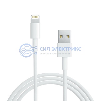 Кабель USB-A – Lightning, 2,4А, 2м, ПВХ, белый REXANT фото Кабель USB-A – Lightning, 2,4А, 2м, ПВХ, белый REXANT