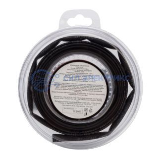 Трубка термоусаживаемая ТУТ нг 5,0/2,5мм, черная, ролик 2,44м REXANT фото Трубка термоусаживаемая ТУТ нг 5,0/2,5мм, черная, ролик 2,44м REXANT