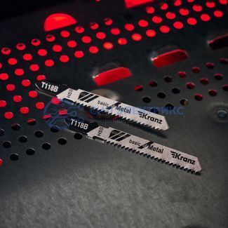 фото Пилка для электролобзика по металлу T118B 76 мм 12 зубьев на дюйм 3-6 мм (2 шт./уп.) Kranz