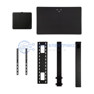 фото Стойка напольная с кронштейном для телевизора 37"-70", с дополнительной полкой для медиа-оборудования, серия Profi REXANT