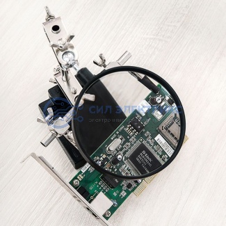 фото Держатель «Третья рука» REXANT, 2 зажима, чугун, лупа 90 мм