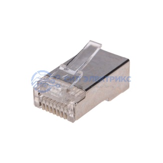 Разъем cквозной FTP RJ-45(8P8C), CAT 5e REXANT фото Разъем cквозной FTP RJ-45(8P8C), CAT 5e REXANT