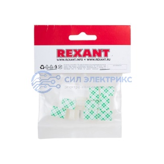 фото Площадка самоклеящаяся c клипсой под шлейф REXANT (ПКШ) 17х12 мм, упаковка 10 шт.