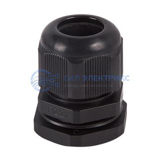 Кабельный ввод PG-29 (18-25 мм) черный фото Кабельный ввод PG-29 (18-25 мм) черный