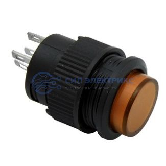 фото Кнопочный переключатель R16-503BD-Y Non Lock