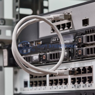 фото Шнур коммутационный, патч-корд F/UTP RJ45-RJ45, CAT 6, ZH нг(А)-HF, серый, 0,5м REXANT