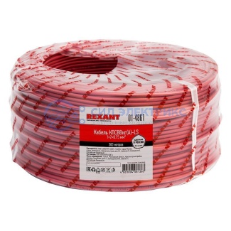 Кабель для пожарной сигнализации КПСВВнг(А)-LS 1x2x0,75мм², бухта 200м REXANT фото Кабель для пожарной сигнализации КПСВВнг(А)-LS 1x2x0,75мм², бухта 200м REXANT