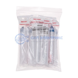 фото Припой с канифолью, 20г, Ø2мм, (олово 60%, свинец 40%), колба-карандаш REXANT