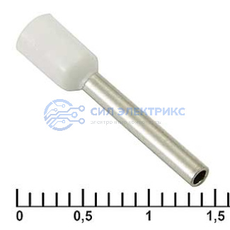 фото Наконечник на кабель DN01012 white (1.4x12mm)
