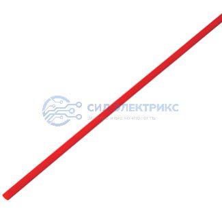 фото Трубка термоусаживаемая ТУТ нг 2,5/1,25мм, красная, упаковка 50 шт. по 1м REXANT