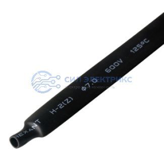 фото Трубка термоусаживаемая ТУТ нг 7,0/3,5мм, черная, упаковка 50 шт. по 1м REXANT