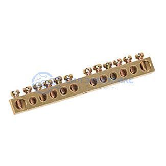 фото Шина PEN «земля-ноль» 6х9 мм 12/1 (12 групп/крепеж по центру) REXANT